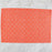 Orange & White Fill 100% Cotton Rep Weave Placemat (19.25" x 13")