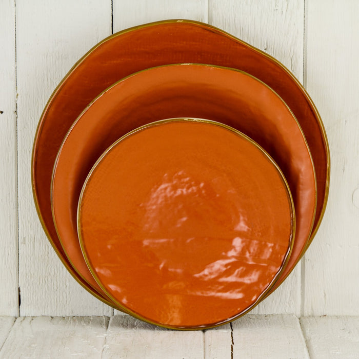 Orange Dessert Plate