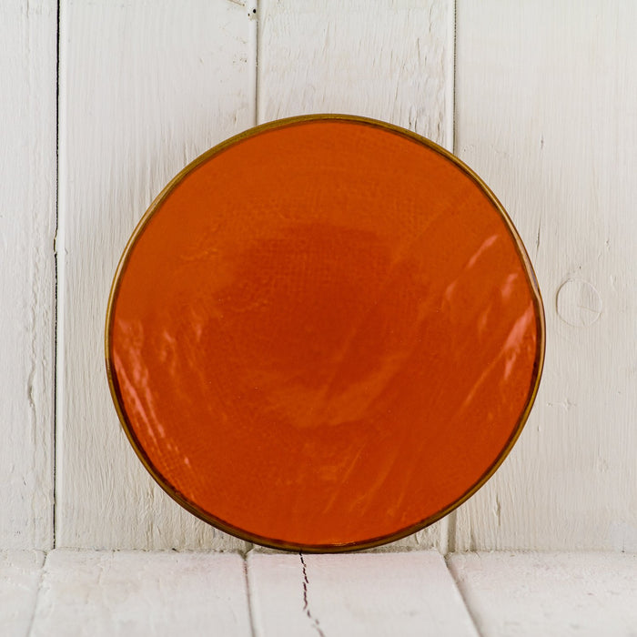 Orange Dessert Plate