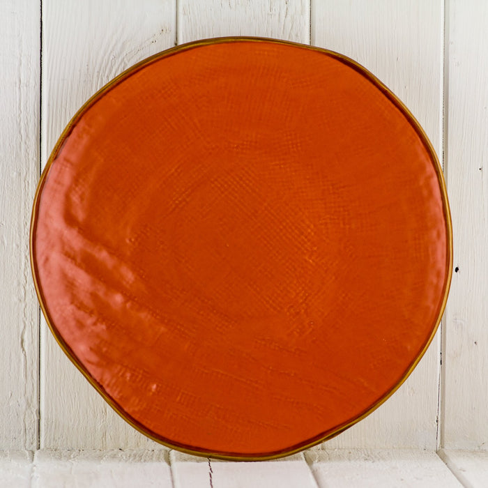 Orange Dinner Plate