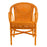 Orange Painted Rattan Armchair