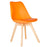 Orange Scandinavian Tulip Chair