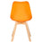 Orange Scandinavian Tulip Chair