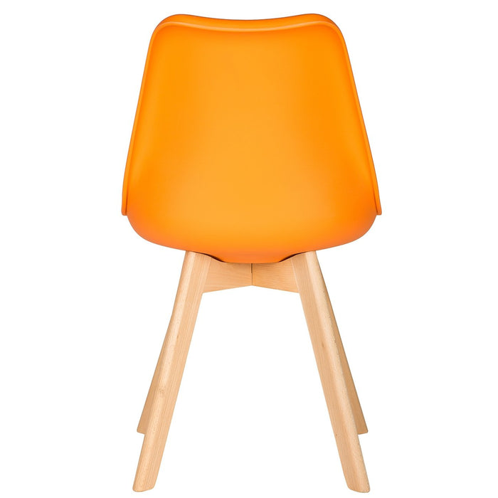 Orange Scandinavian Tulip Chair