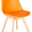 Orange Scandinavian Tulip Chair
