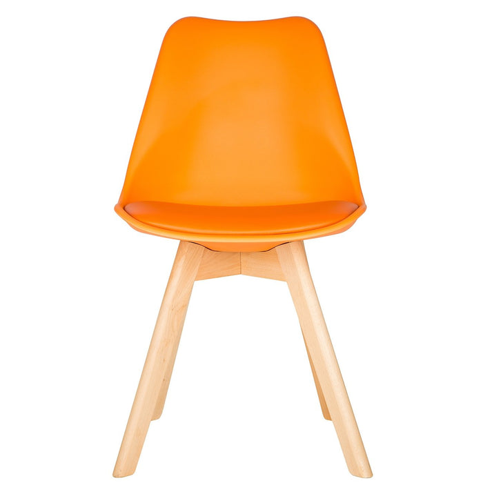 Orange Scandinavian Tulip Chair