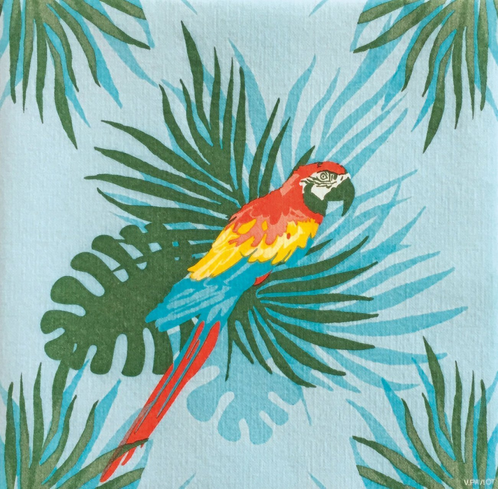 Colorful Parrot Paper Napkins (8")