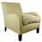 Peg Mist Houndstooth Poe Linen Upholstered Chair