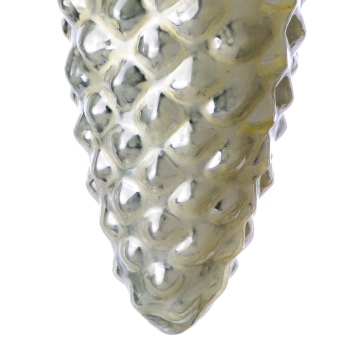Pinecone Glass Ornament