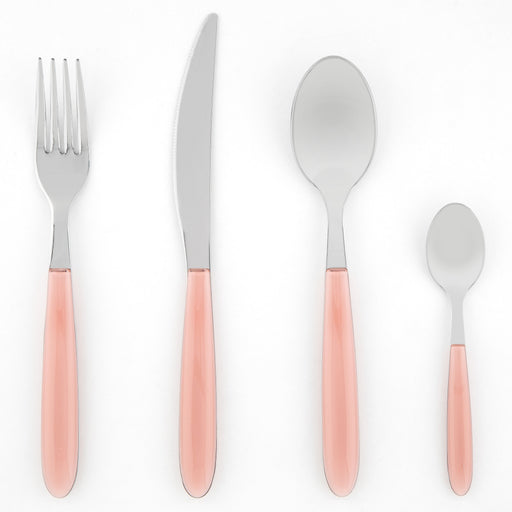 Pink 24 Piece Italian Place Setting