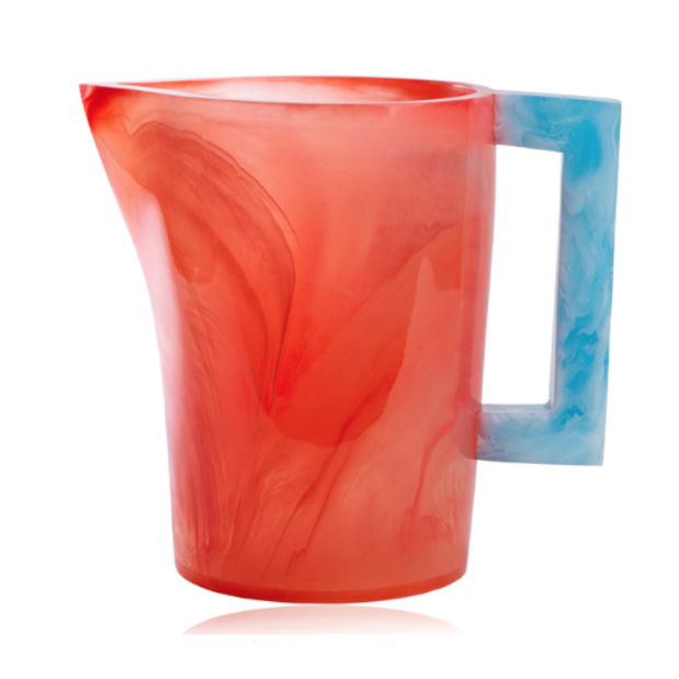 Pink and Sky Blue Resin Pitcher