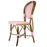 Pink & White Mediterranean Bistro Chair (B)
