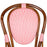 Pink and White Mediterranean Bistro Chair (L)