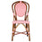 Pink and White Mediterranean Bistro Chair (L)