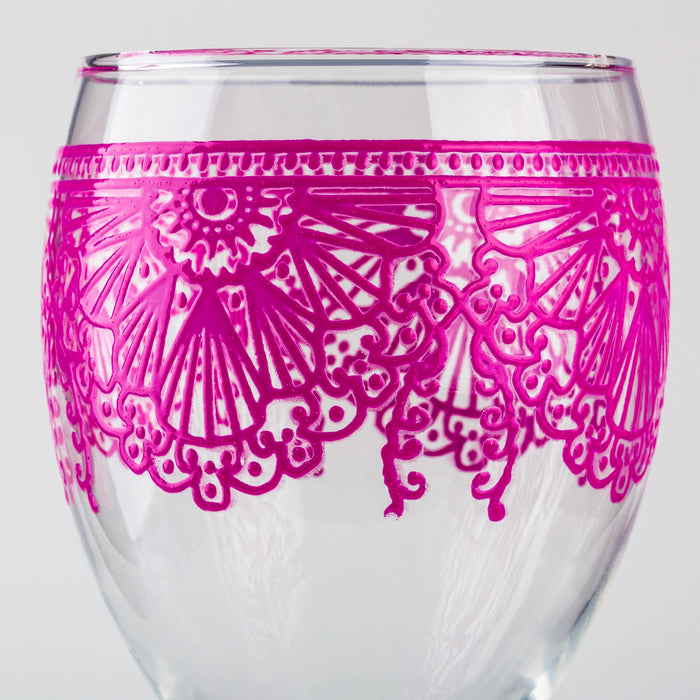 Pink Lalla Moroccan Wine Glass