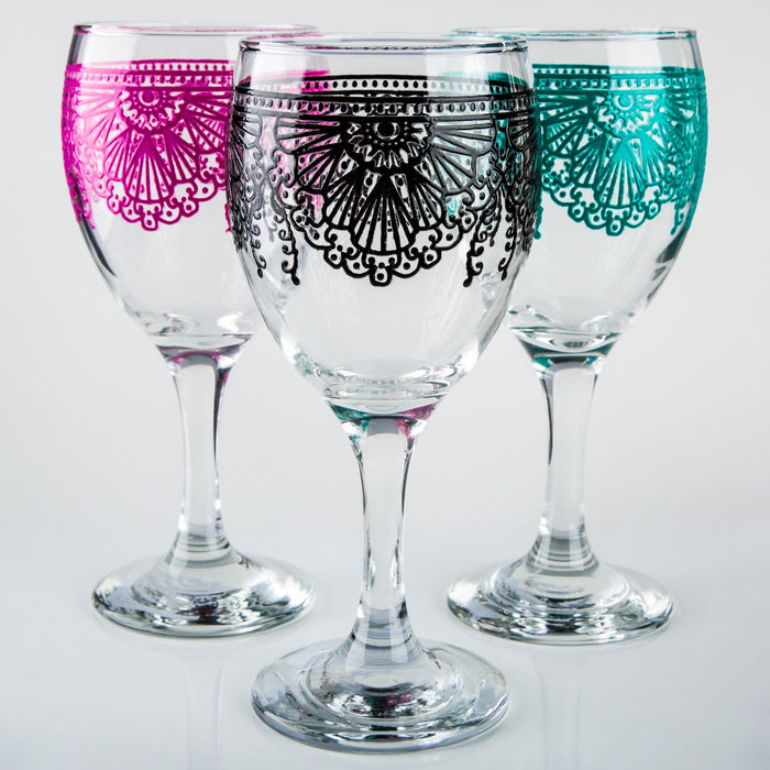 Pink Lalla Moroccan Wine Glass