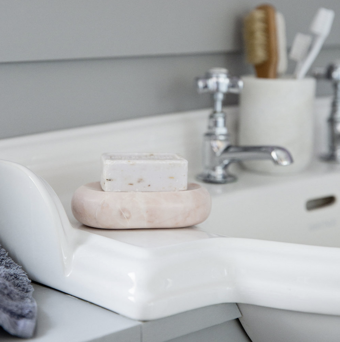 Pink Marble Soap Dish — Maison Midi