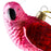 Pink Parrot Glass Ornament