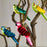Pink Parrot Glass Ornament