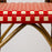 Red & Cream Mediterranean Bistro Armchair (B)