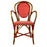 Red & Cream Mediterranean Bistro Armchair (B)