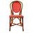 Red & Cream Mediterranean Bistro Chair (B)