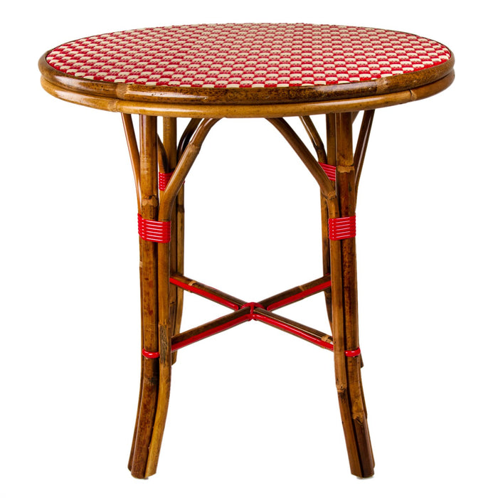 Red & Cream Mediterranean Bistro Table (2 Seater) 