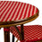 Red & Cream Mediterranean Bistro Table (2 Seater) 