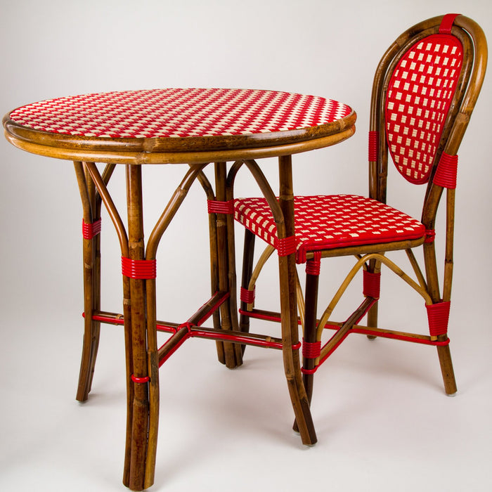 Red & Cream Mediterranean Bistro Table (2 Seater) 