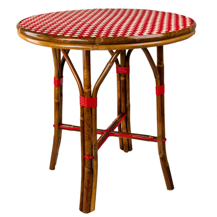 Red & Cream Mediterranean Bistro Table (2 Seater) 