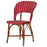 Red and Cream Mediterranean Bistro Wrap Back Chair (MAR)