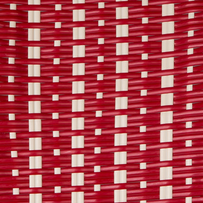 Red and Cream Mediterranean Bistro Wrap Back Chair (MAR)