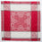 Red and Grey Capricho Linen Napkin  