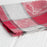 Red and Grey Capricho Linen Napkin  