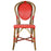Red & White Mediterranean Bistro Chair (L)
