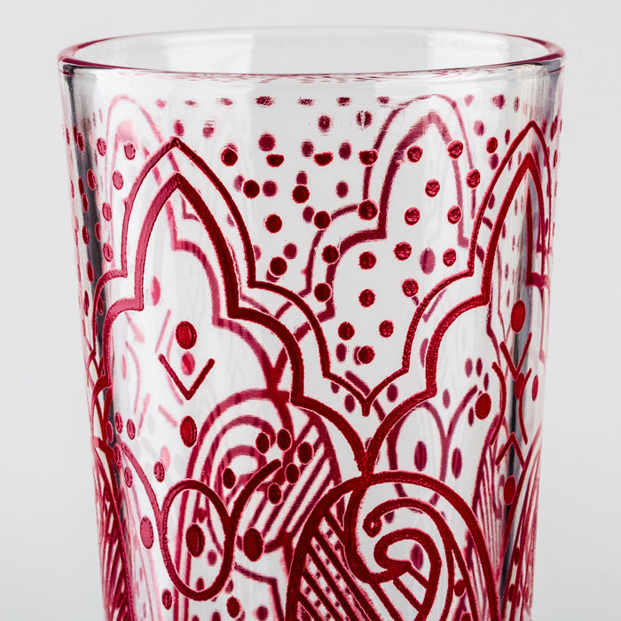 Red Chiba Moroccan Water Glass