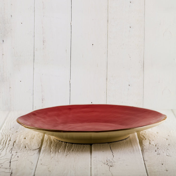 Red Dessert Plate