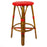 Red Counter Height Mediterranean Bistro Bar Stool (26" h) (L)