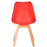 Red Scandinavian Tulip Chair