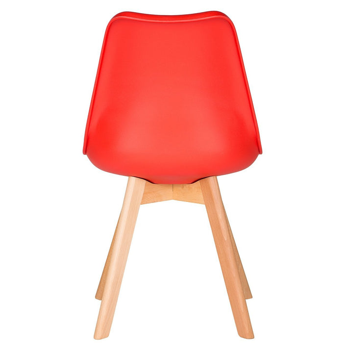 Red Scandinavian Tulip Chair