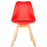 Red Scandinavian Tulip Chair