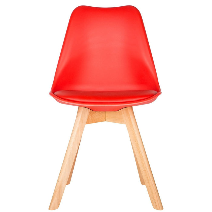 Red Scandinavian Tulip Chair