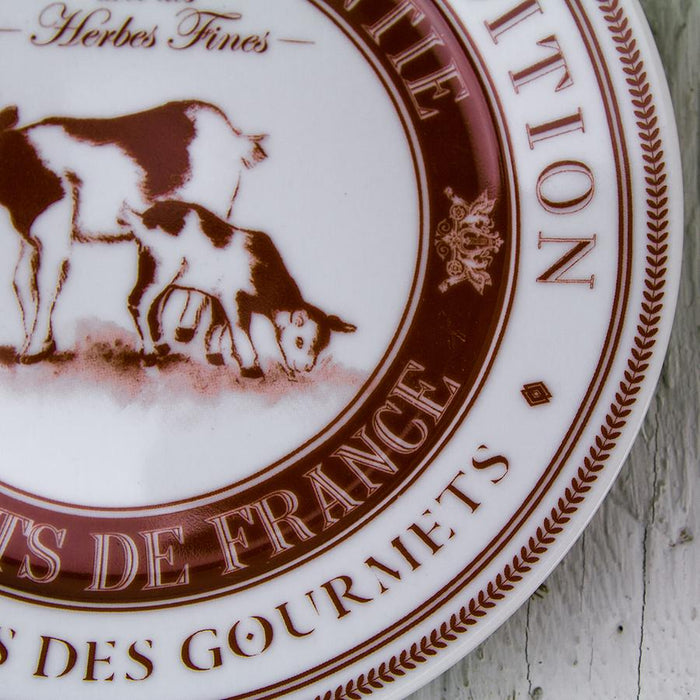 Rich Brown Avec des Herbes Fines Cheese Plate