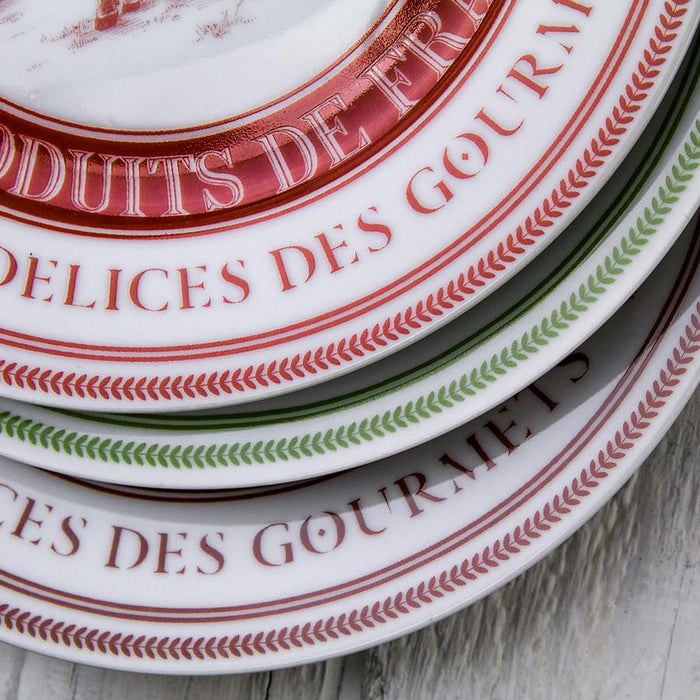 Rich Brown Avec des Herbes Fines Cheese Plate