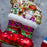 Santa Boots Shimmering Glass Ornament (4.5"h)