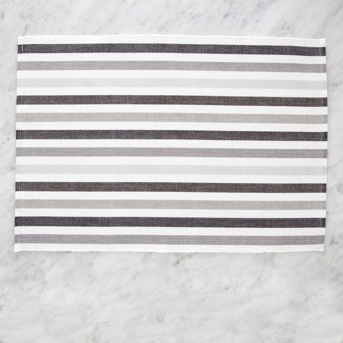 Shadow Striped 100% Cotton Placemat (19.75" x 13.25")