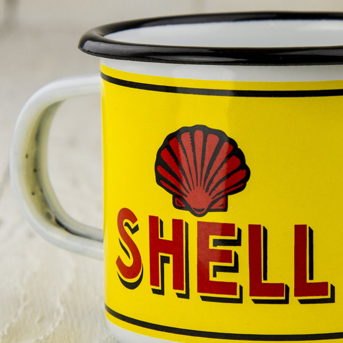 Shell Gas Enamel Mug