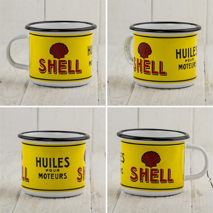 Shell Gas Enamel Mug