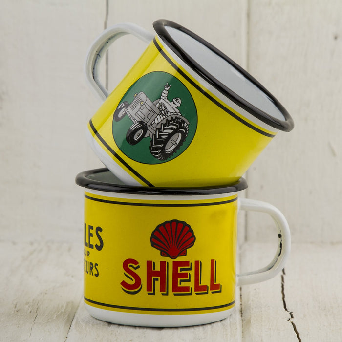 Shell Gas Enamel Mug