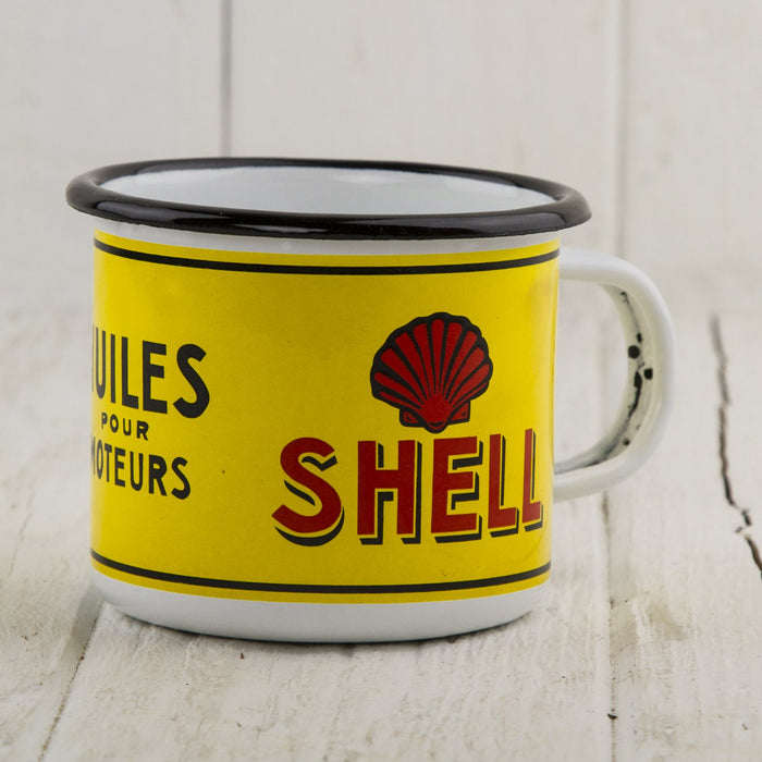 Shell Gas Enamel Mug